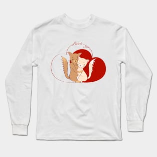 Cat love Long Sleeve T-Shirt
